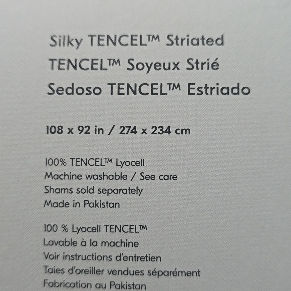 ❤️BUY 2 GET 1 FREE Silky TENCEL™ Striated Duvet Cover,Color Straw